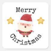 Kerstman kerst stickers (Voorkant)