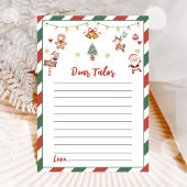 Kerstman Kerst Vader grap Baby Shower Spelkaart Kaart