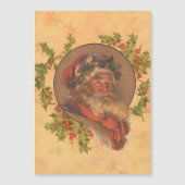 Kerstman Kerst Vintage Portret (Voorkant)
