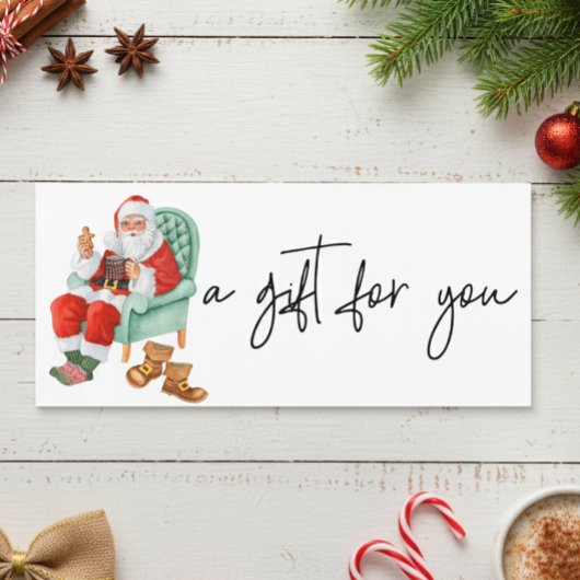 Kerstman Kerst Waterverf Kerstkaart