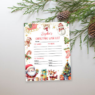 Kerstman Kerst Wenslijst