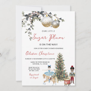 Kerstman Kerst Winter Ornament Baby Shower Kaart