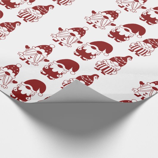Kerstman Kerst Wrapping Gift Wrap Delight Cadeaupapier (Hoek)