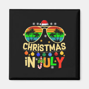 Kerstman Kerst Zonnebril Strand Kerstmis In Juli H Magneet