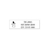 Kerstman kerstadres zelfinktende stempel (Design)