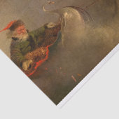 Kerstman, kerstavond door William H. Beard Tissuepapier (Detail)