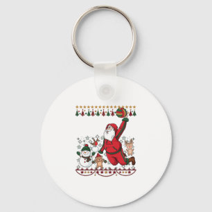 Kerstman Kerstbal Sneeuwman Rendier Sleutelhanger