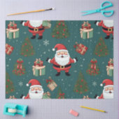 Kerstman kerstbomen cadeaus kerst tissuepapier (Craft)