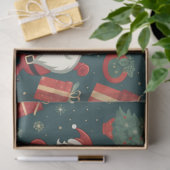 Kerstman Kerstbomen Cadeaus Kerst Tissuepapier (Geschenk)