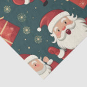 Kerstman Kerstbomen Cadeaus Kerst Tissuepapier (Detail)