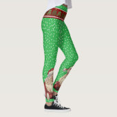 kerstman, kerstbomen en pooldots leggings (Rechts)