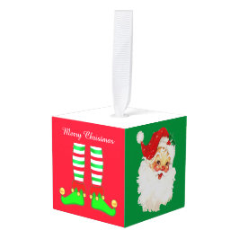 Kerstman, Kerstboom & Elfenbenen Decoratie