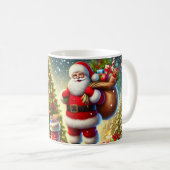 Kerstman Kerstboom Koffiemok (Voorkant rechts)