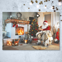 Kerstman Kerstboom Lichten