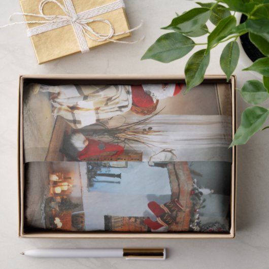  Kerstman Kerstboom Lichten Tissuepapier (Geschenk)