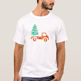 Kerstman Kerstboom Ophaal Vakantiedagen Pick-up Tr T-shirt