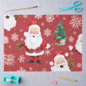 Kerstman Kerstboom Sneeuwvlokken Kerstmis Tissuepapier (Craft)