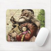 Kerstman Kerstboom Vintage Muismat (Met muis)