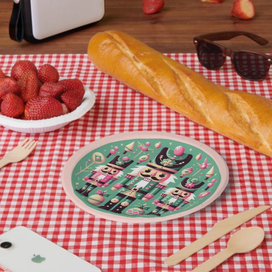 Kerstman Kerstbord Papieren Bordje (Picknick)