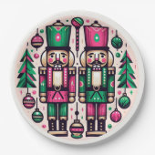 Kerstman Kerstbord Papieren Bordje (Voorkant)