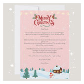 Kerstman Kerstbrief Kaart