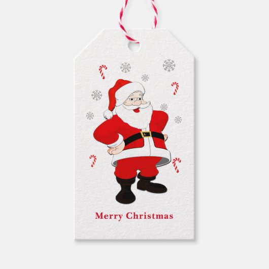 Kerstman Kerstcadeau-etiket Cadeaulabel (Voorkant)