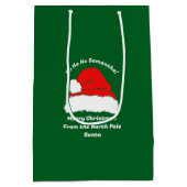 Kerstman Kerstcadeau Medium Cadeauzakje (Achterkant)