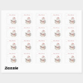 Kerstman Kerstcadeaus Gift tag sticker (Vel)