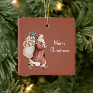 Kerstman Kerstcadeaus Keramisch Ornament