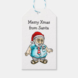 Kerstman Kerstcadeautag Cadeaulabel