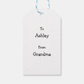 Kerstman Kerstcadeautag Cadeaulabel (Achterkant)