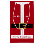 Kerstman Kerstcadeautas - Grappig Klein Cadeauzakje (Achterkant)