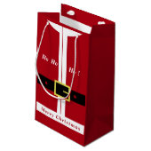 Kerstman Kerstcadeautas - Grappig Klein Cadeauzakje (Achterkant Gekanteld)