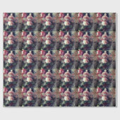 Kerstman Kerstcadeauverpakkings papier (Vlak)