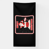 Kerstman Kerstcollectie 4x8 Vinyl Banner (Verticaal)