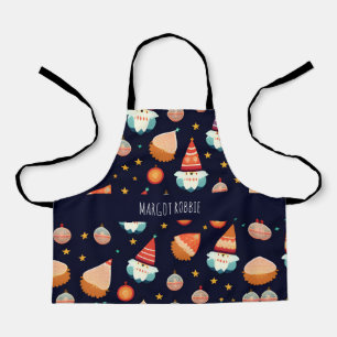 Kerstman Kerstdecoraties Retro Patroon Schort