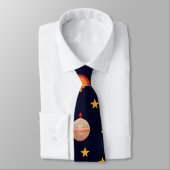 Kerstman Kerstdecoraties Retro Patroon Stropdas (Gebonden)