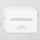 Kerstman Kerstelf Bedankkaart (Achterkant)