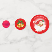 Kerstman, kerstelf & Bellen Confetti (Achterkanten)