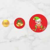 Kerstman, Kerstelf, Notenkraker & Bellen Confetti (Voorkanten)