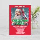 Kerstman Kerstfeest foto Kaart (Staand voorkant)