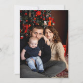 Kerstman Kerstfeest foto Kaart (Achterkant)