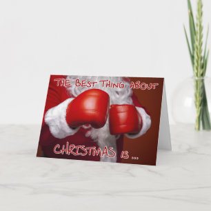 Kerstman Kerstfeest Grappige Humor Boxing Day Feestdagen Kaart
