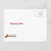 Kerstman Kerstfeest Grappige Humor Boxing Day Feestdagenkaart (Achterkant)