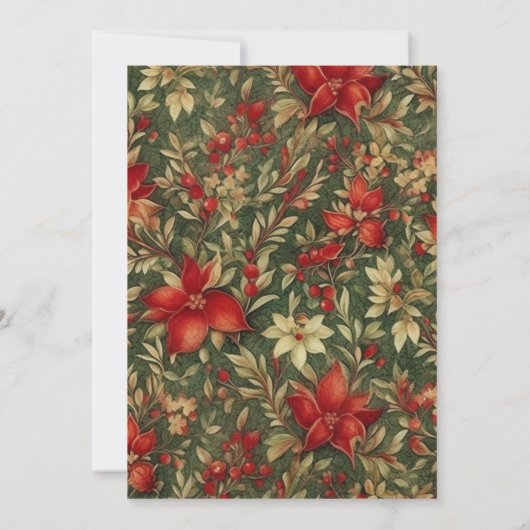 Kerstman Kerstfeest Kaart (Achterkant)