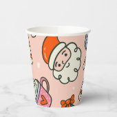 Kerstman Kerstfeest Papieren Bekers (Links)