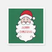 Kerstman Kerstfeest Party Papier  Servet (Voorkant)