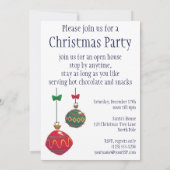 kerstman, kerstfeest uitnodiging (Achterkant)