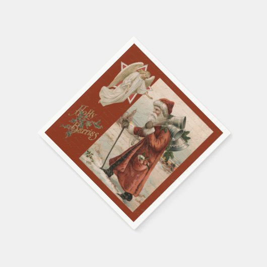  kerstman: kerstfeest voor de kerstman servet (Hoek)