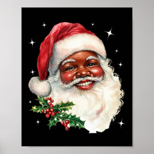 Kerstman Kerstgezicht Oude Kerstman Vintage Poster